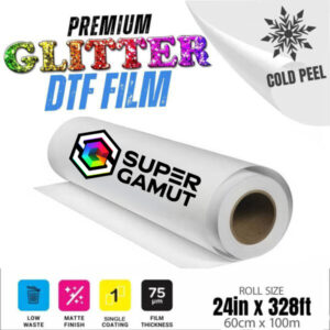 DTF Glitter Film - 24" Cold Peel Single Sided