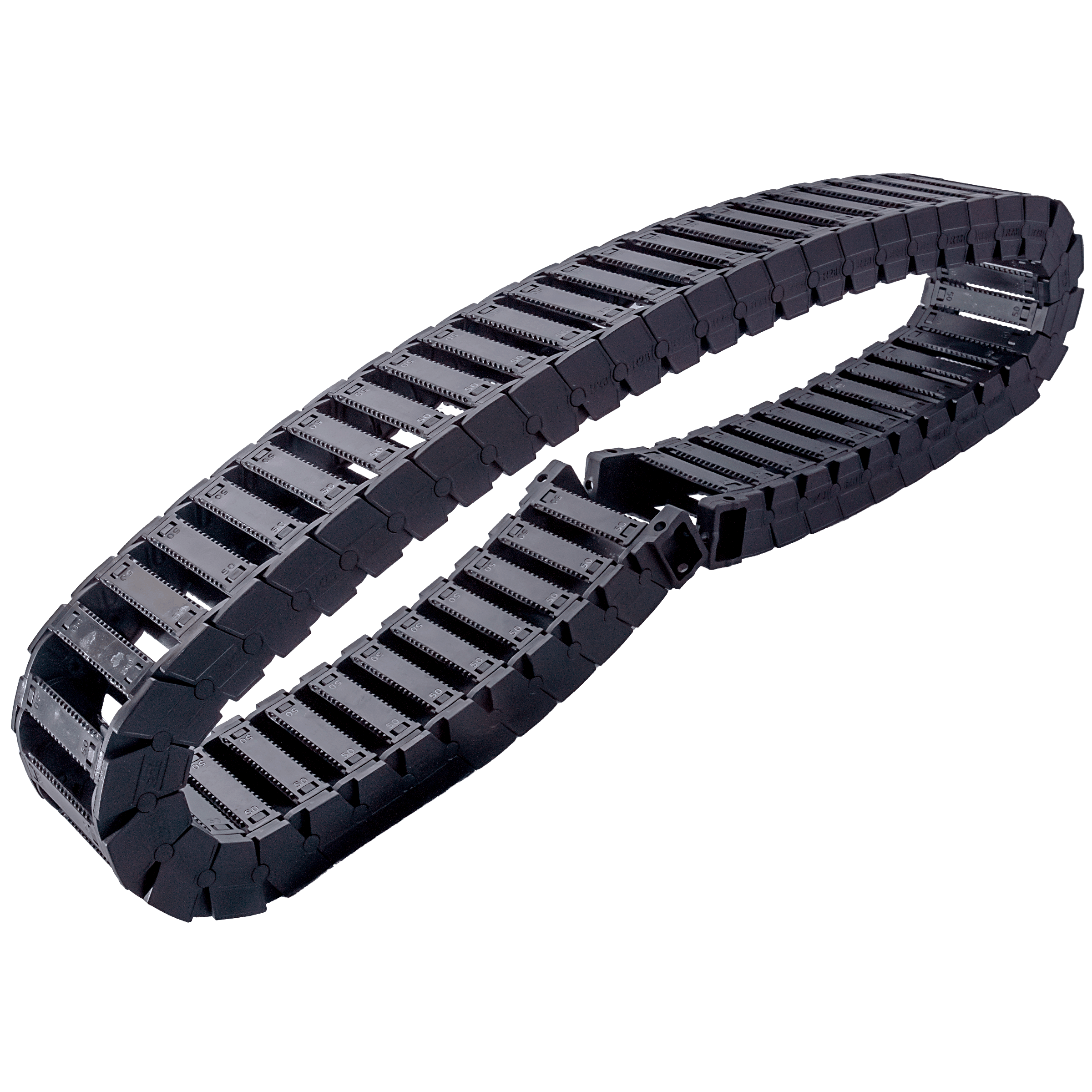 Replacement drag chain compatible with the Hydra DTF printing system, designed to protect cables and ensure smooth, reliable printer movement during production.