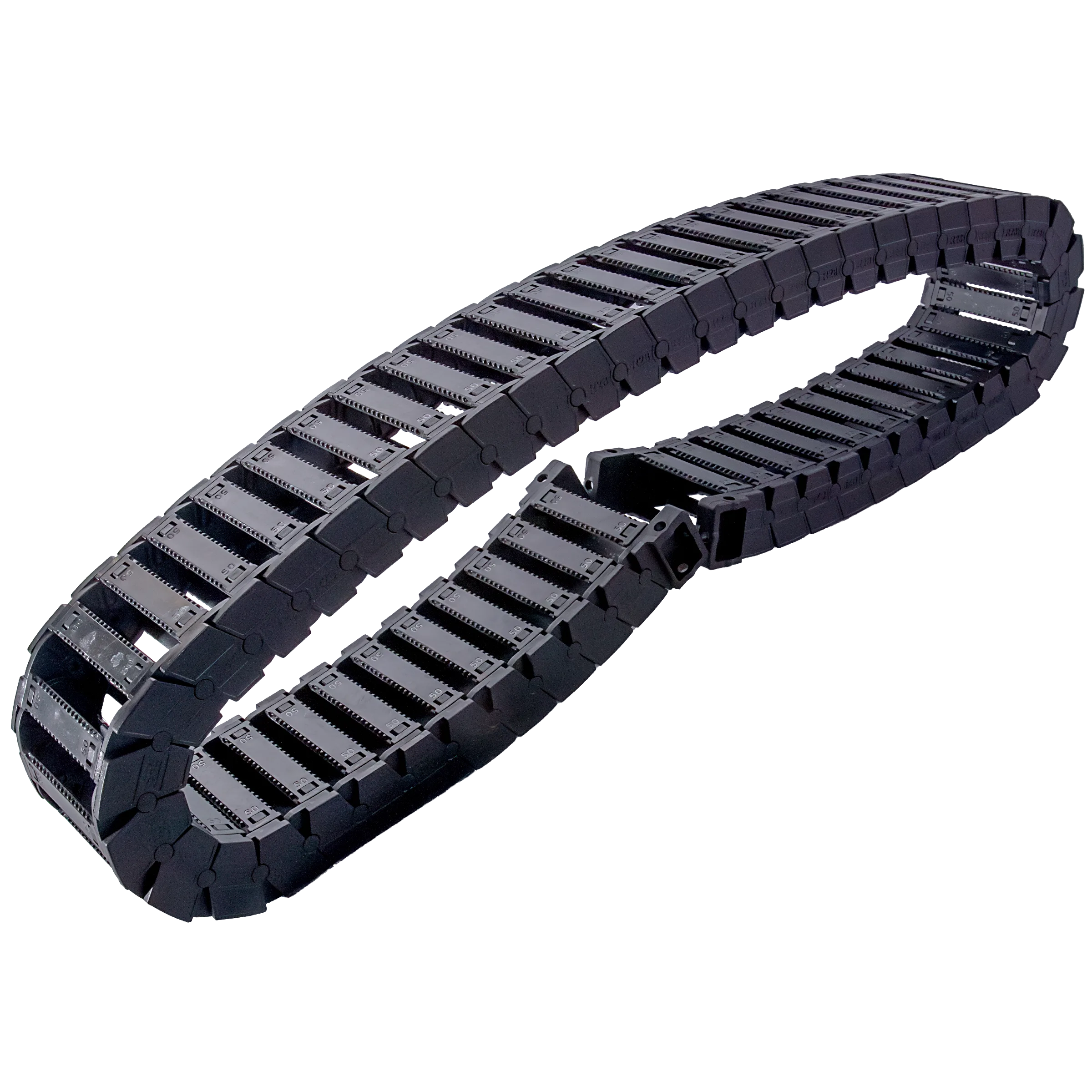 Replacement drag chain compatible with the Hydra DTF printing system, designed to protect cables and ensure smooth, reliable printer movement during production.