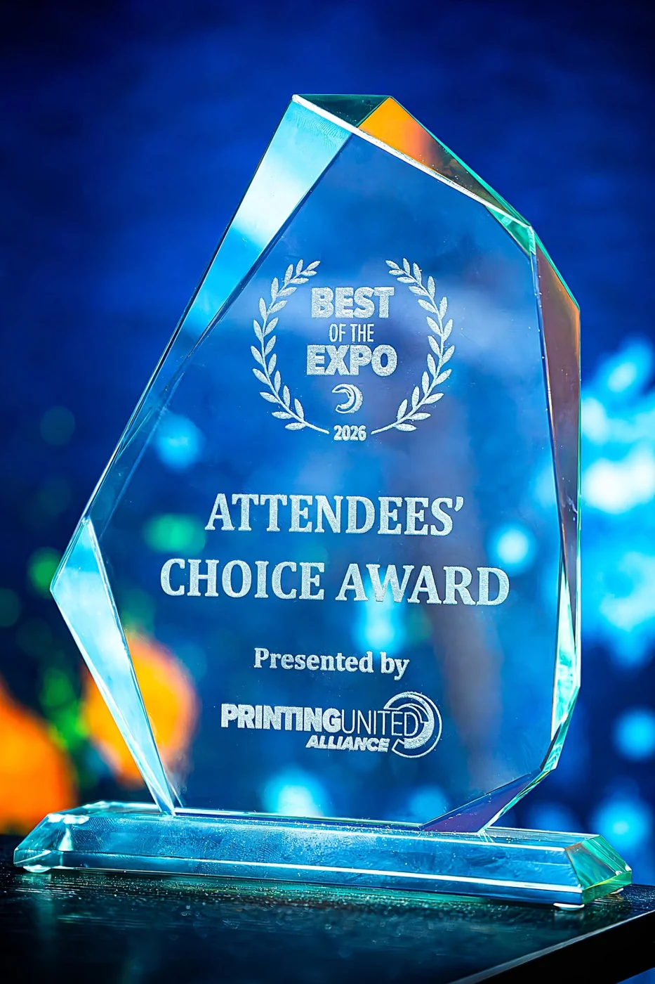 2026 Best of the Expo Attendees’ Choice Award trophy