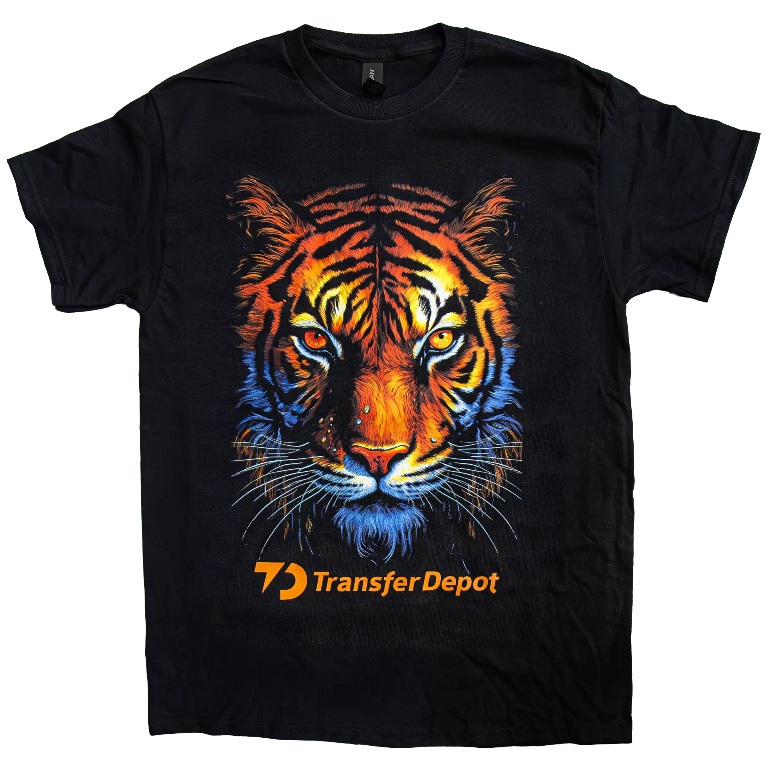 Expanded gamut version of the same tiger sample artwork