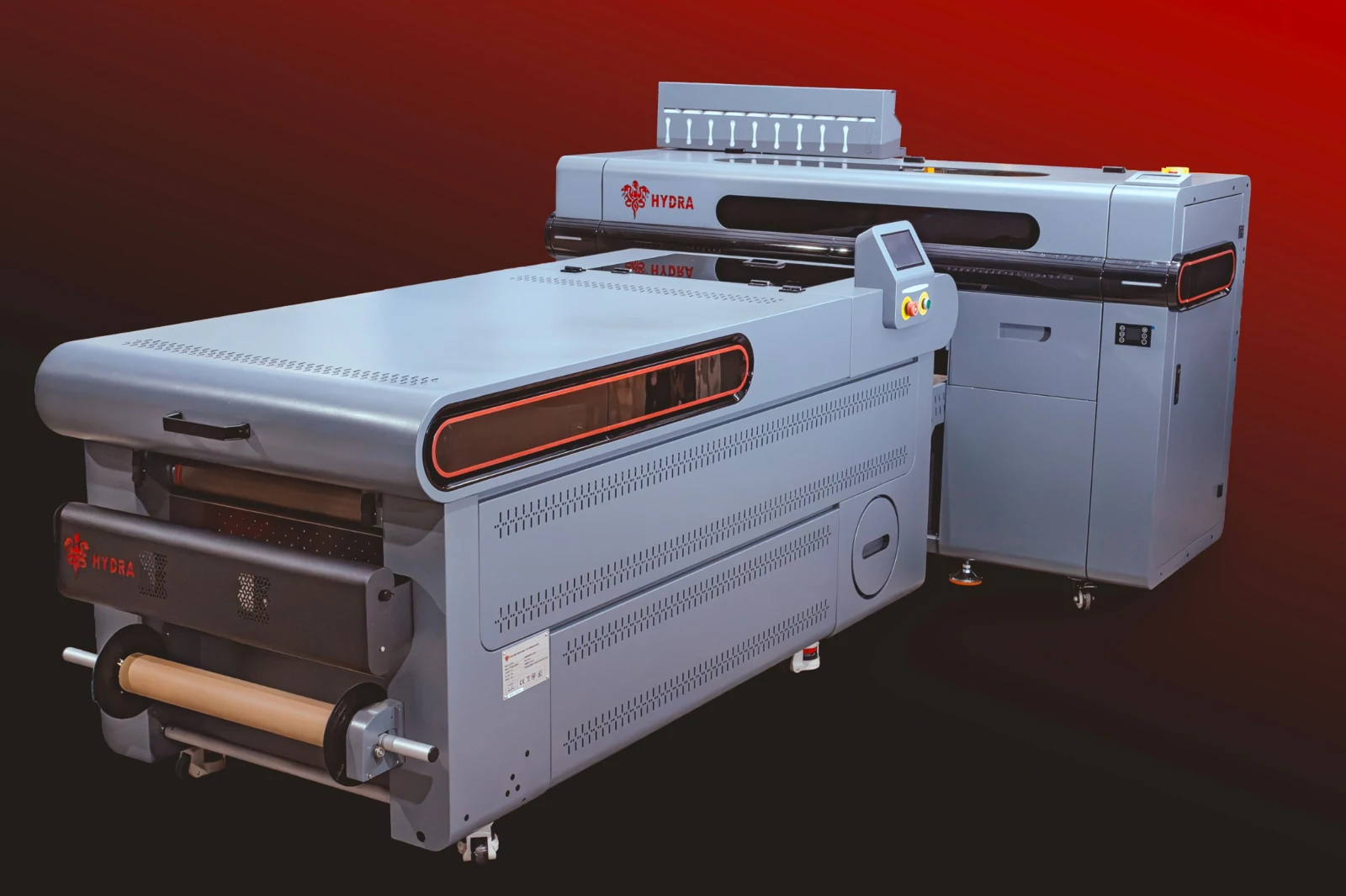 Super Hydra printer and duster in a studio photograph